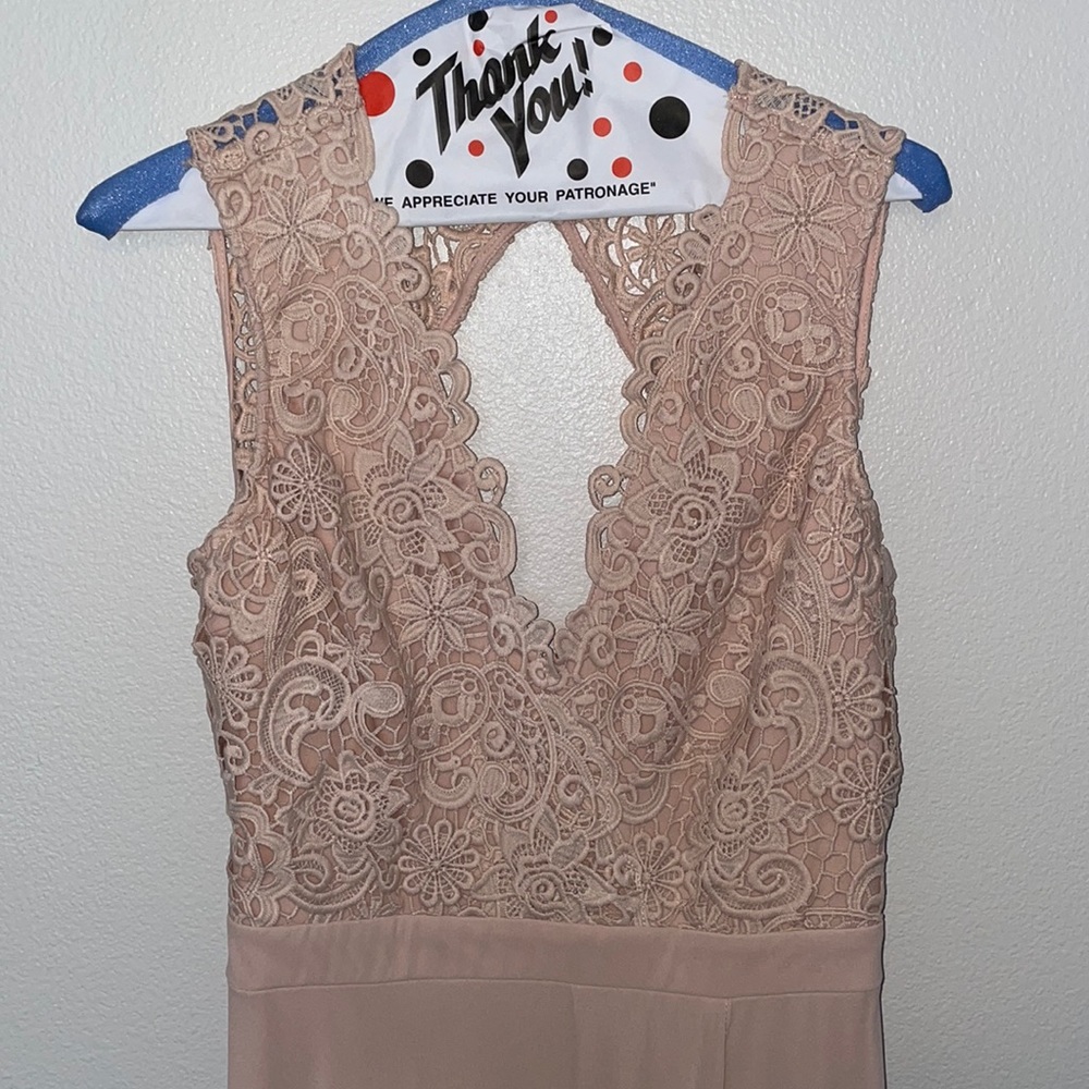 Lulus Do Re Mi Blush Pink Lace Backless Maxi Dress